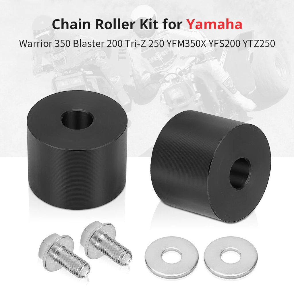 Set of 2 Upper Lower Chain Rollers for Yamaha Warrior YFM350 (1997–2004)