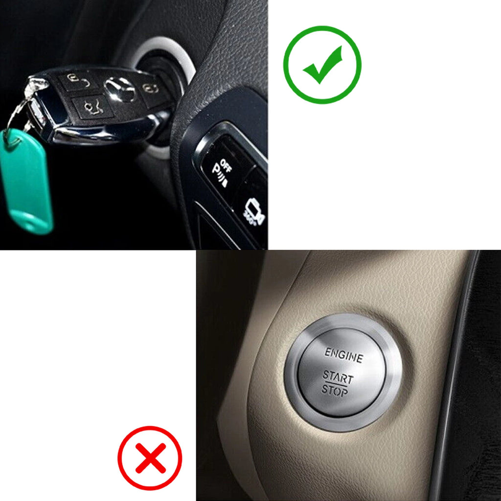 Red Key Hole Surrounding Decoration Cover for Mercedes-Benz A-Class (2019-2019)