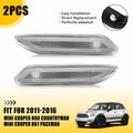 2X Clear LED Front Side Marker Light Lamps for MINI Cooper R60 (2011–2016)