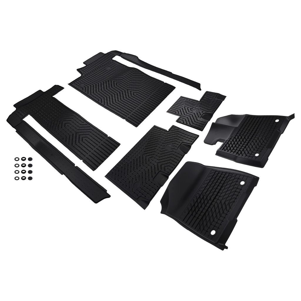Set of 4 All-Weather Carpet Floor Mats for Toyota Sienna (2021–2025) TPE Anti-Slip