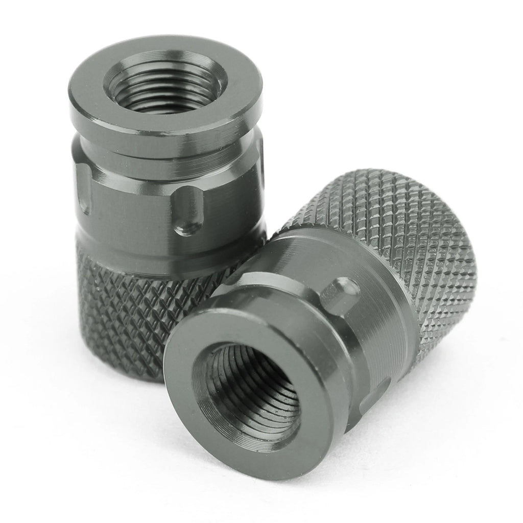 2X CNC GY-Titan Anti-Thief Tire Valve Stem Caps for Car Truck Bike Motorcycle