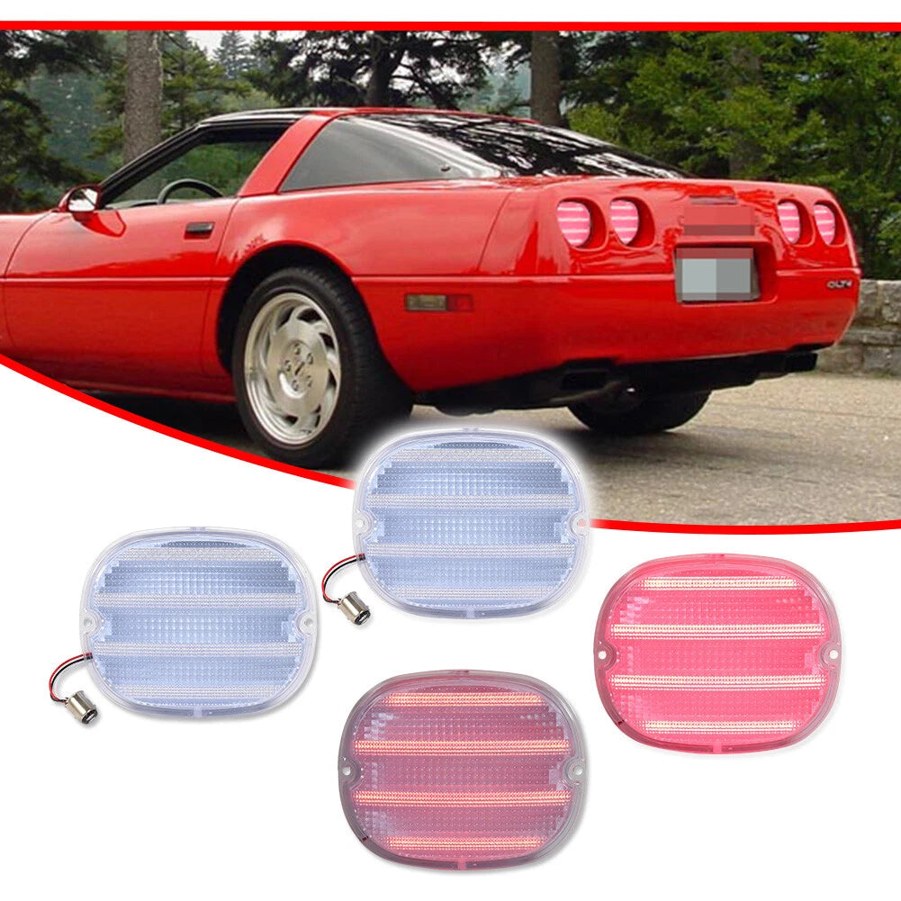Clear LED Tail Lights for Chevy Corvette C4 ZR1 (1990–1996)