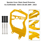 Front Sprocket Cover Chain Guard for Kawasaki Ninja ZX-6R (2009–2023) Gold
