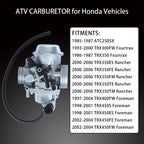 Carburetor for Honda TRX300FW Fourtrax 300 (1993-2000)