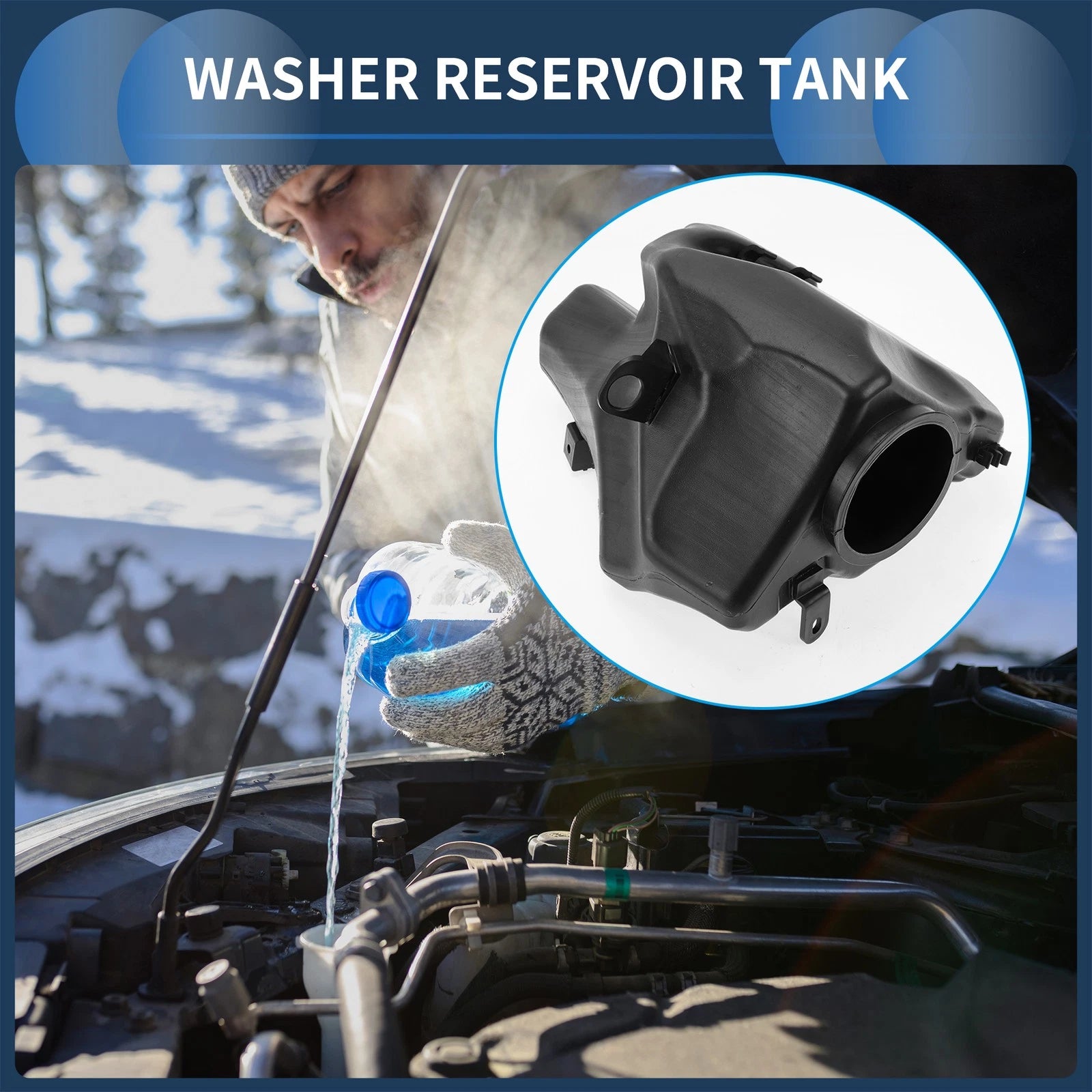 Windshield Washer Reservoir No.A2228690420 for Mercedes Benz S63 S550 (2014–2020)