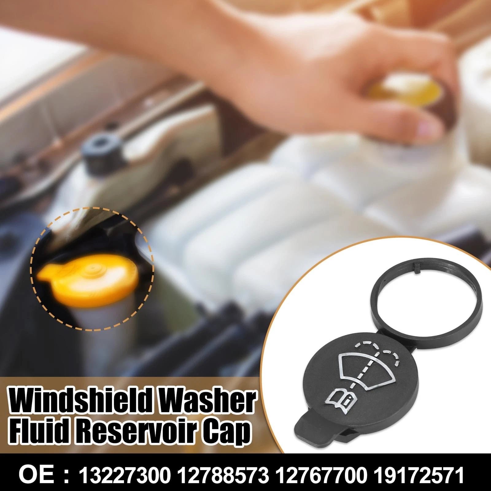 Windshield Washer Fluid Reservoir Cap for Chevrolet Cadillac (2000–2023)