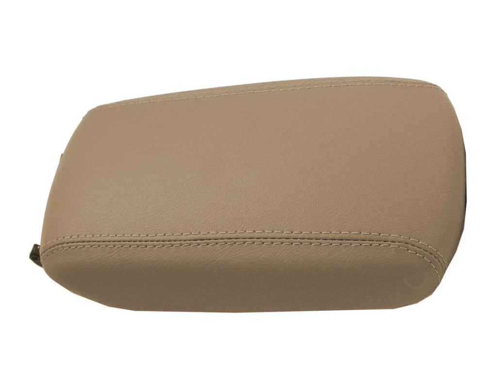 Console Lid Armrest Cover for Kia Sportage (2017–2020) Beige PVC Leather