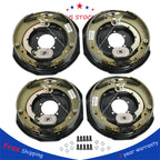 Set of 4 Electric Trailer Brake Assemblies for 7000 lbs Trailers