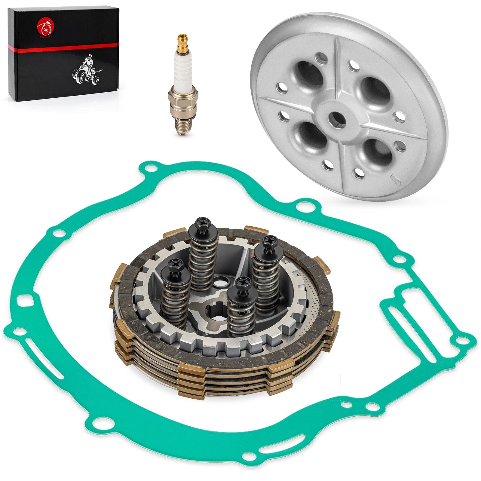 Clutch Kit with Center Inner Hub & Pressure Plate for Yamaha TTR125L (2000–2008)
