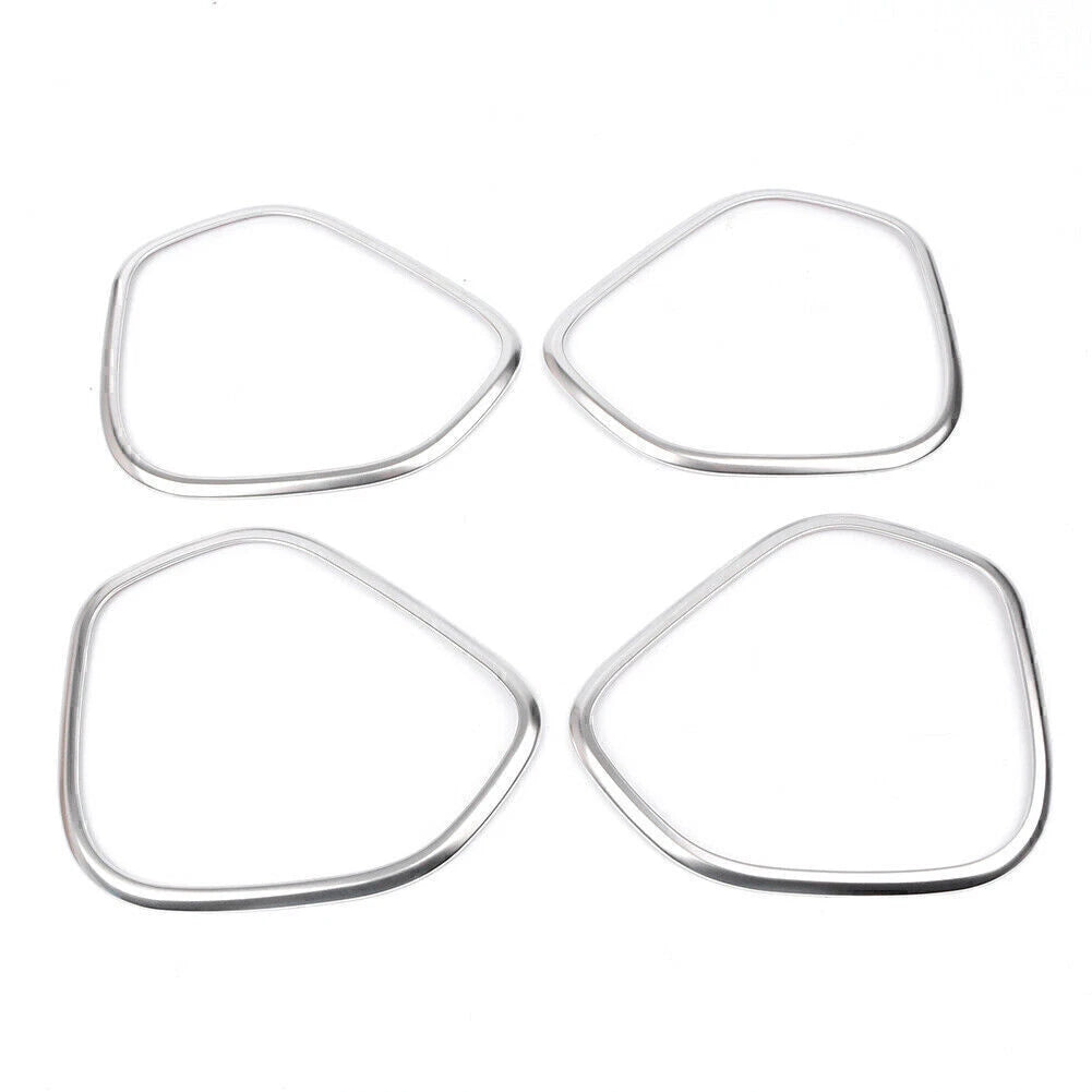 Set of 4 Stainless Steel Door Speaker Sound Cover Trim for Volvo XC60 (2018)