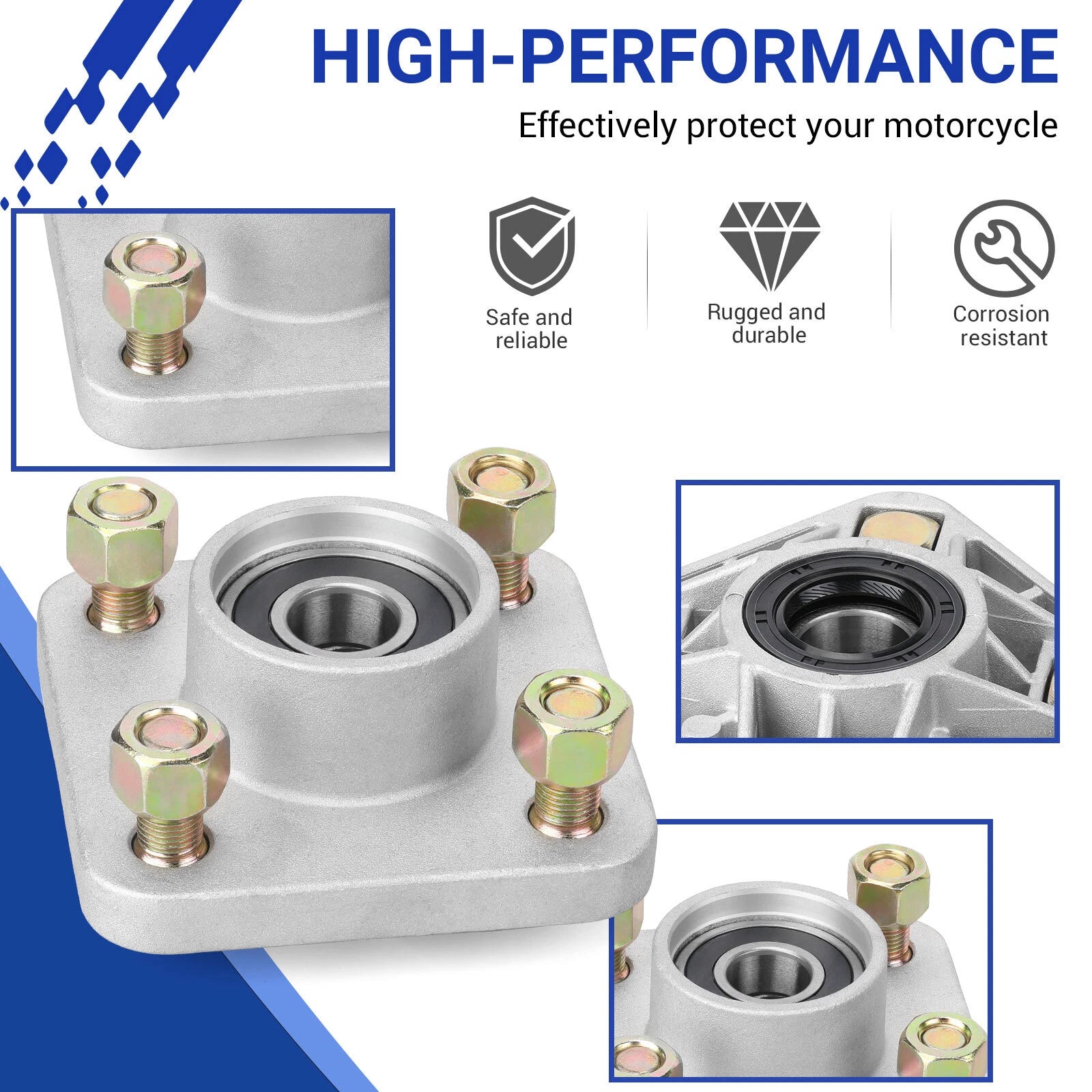 Front Wheel Hub for Yamaha Golf Cart G8 G9 G14 G16 G19 G22 G27 (1990–2023) JG5-WF511-10-00