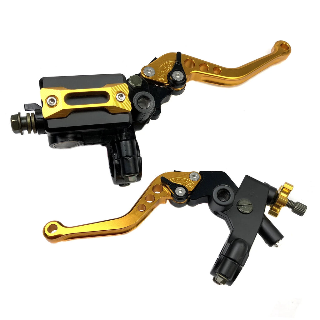 CNC 7/8'' Brake Clutch Master Cylinder Lever Kit for Universal Motorcycle