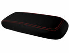 Carbon Fiber Console Lid Cover for Dodge Intrepid (1998–2004) Black Red Stitch