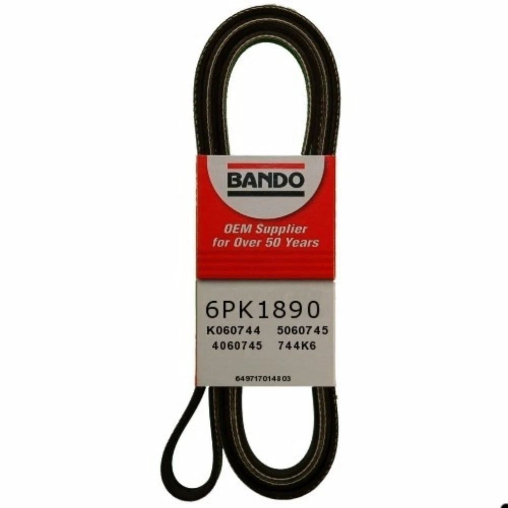 Bando 6PK1890 Serpentine Belt for Chevrolet Cadillac Mitsubishi Suzuki (1998–2023)