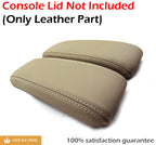 Center Console Lid Armrest Cover for Audi A8 (2004–2010) Beige PVC Leather