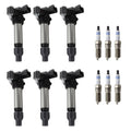Set of 6 Ignition Coils & Spark Plugs for Chevrolet Equinox Outlook Vue (2005–2009)