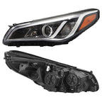 Left Halogen Headlight for Hyundai Sonata (2015–2017)