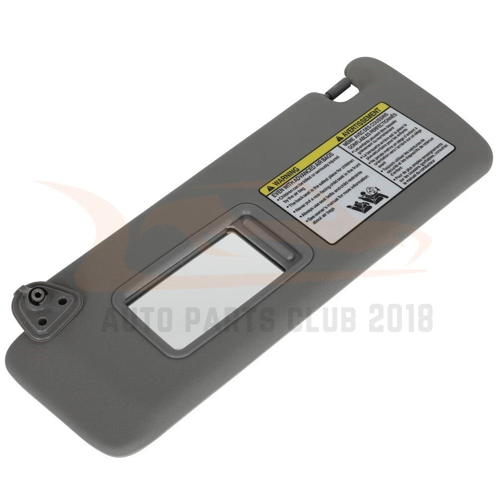 Sun Visor for Toyota Highlander (2004–2007) Gray Left W/O Light