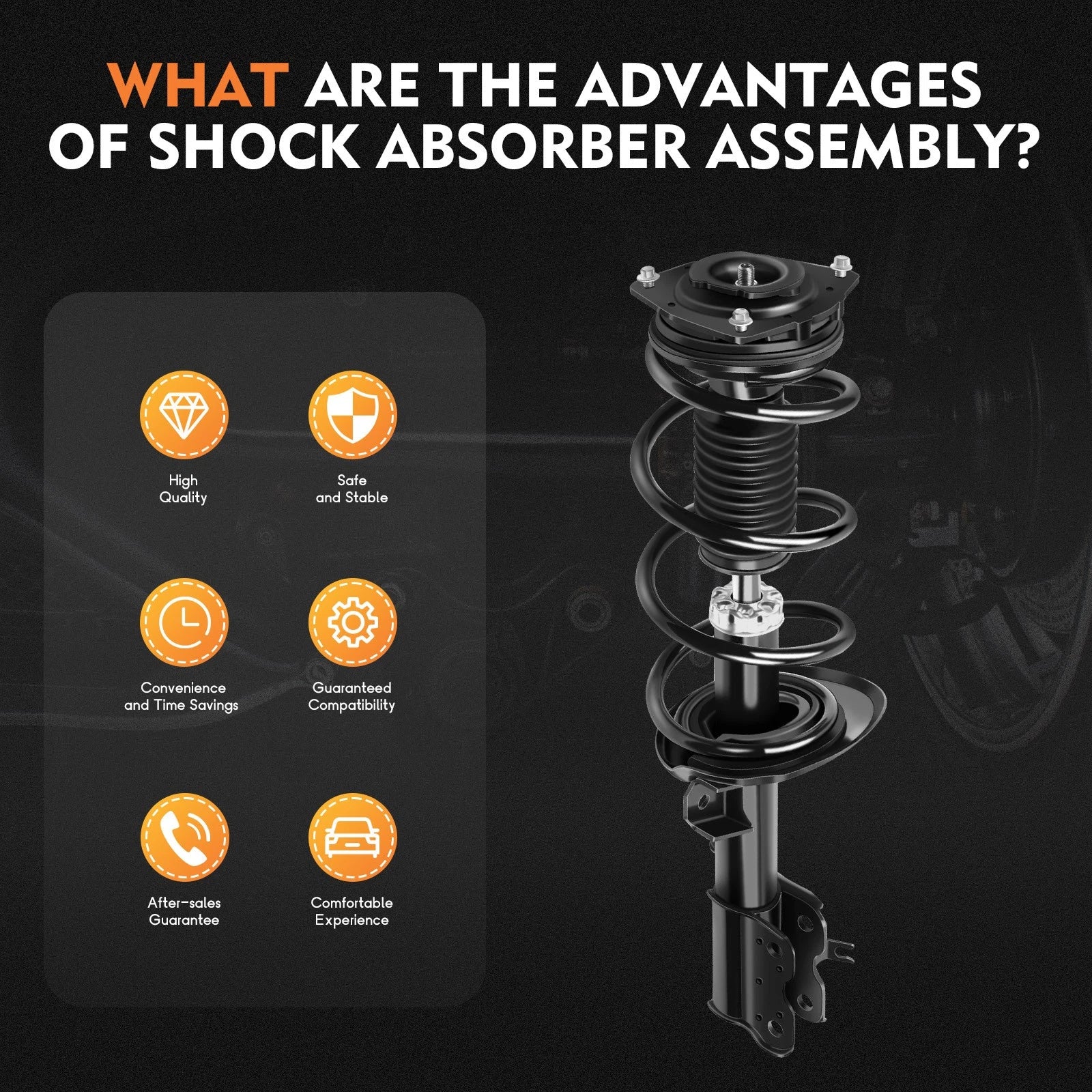 Complete Strut Assembly for Nissan Rogue AWD (2014–2020)