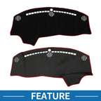 Dashboard Cover Mat for Dodge Challenger Accessories 2015-2024 Black Red