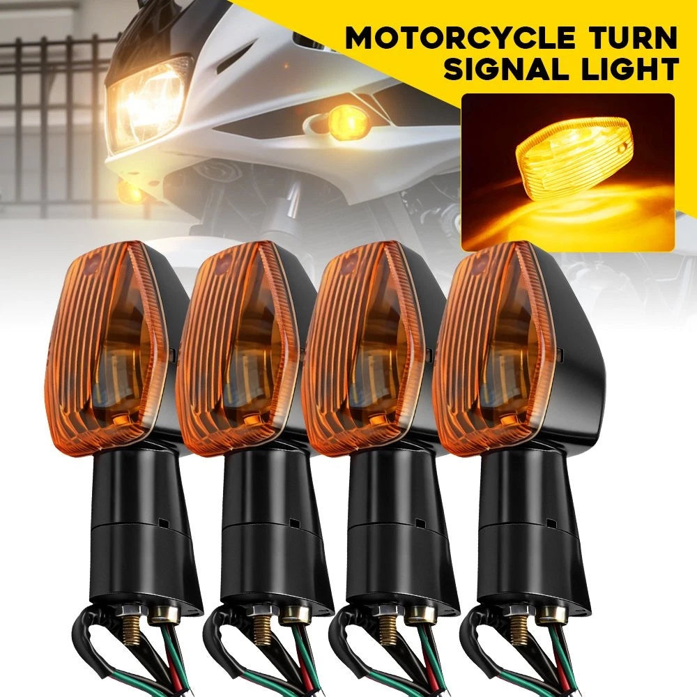 Front Rear Amber Turn Signal Lights for Honda CBR250R CBR300R CB300F CBR600F4I