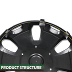 Set of 4 Wheel Covers for Ford Transit Connect (2010–2013)