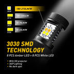 2X LED 1157 Turn Signal Switchback Bulbs for Make Model