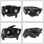 Set of 2 Chrome Headlight Assemblies for Jeep Grand Cherokee (2011–2013)