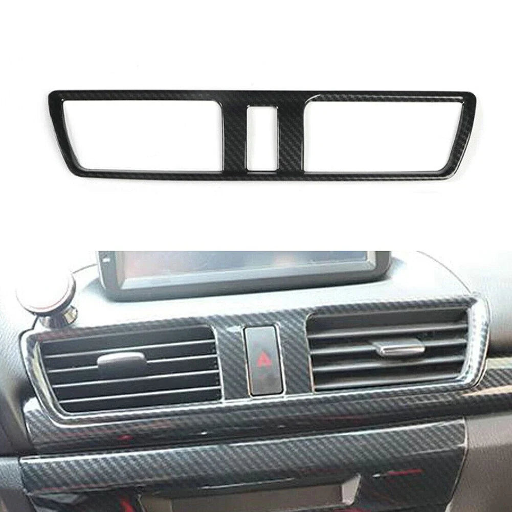 Carbon Fiber Style Middle Air Outlet Trim Cover for Mazda 3 Axela (2014–2019)