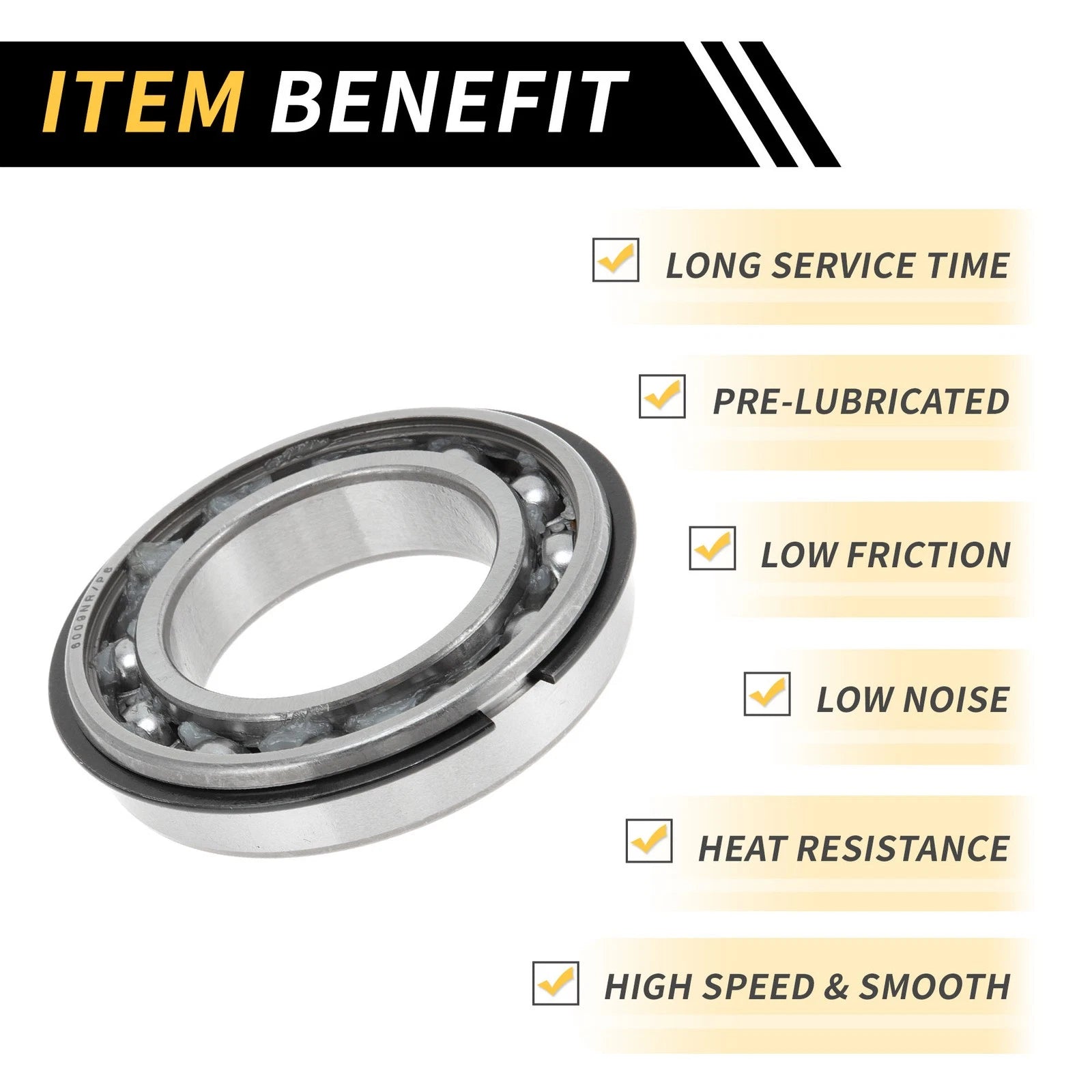 Deep Groove Ball Bearing P6 for Scooter Skateboard Wheel (6009NR)