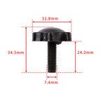 Set of 4 Saddlebag Lock Mounting Theft Deterrent Bolts for Touring (1993–2018)