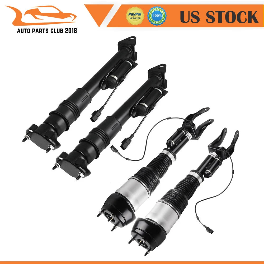 Set of 4 Air Suspension Struts for Mercedes ML350 ML550 GL450 (2012–2019)