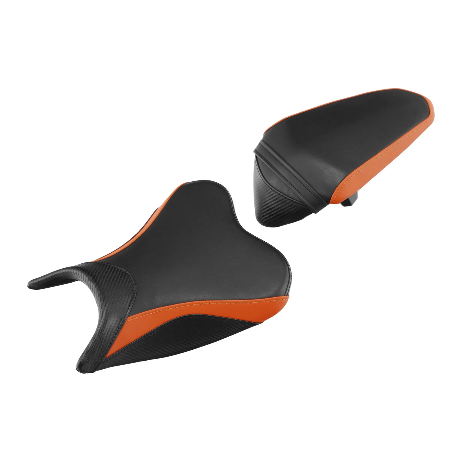 Rider Passenger Seat for Kawasaki Ninja 400 Z400 (2018–2023) Black Orange