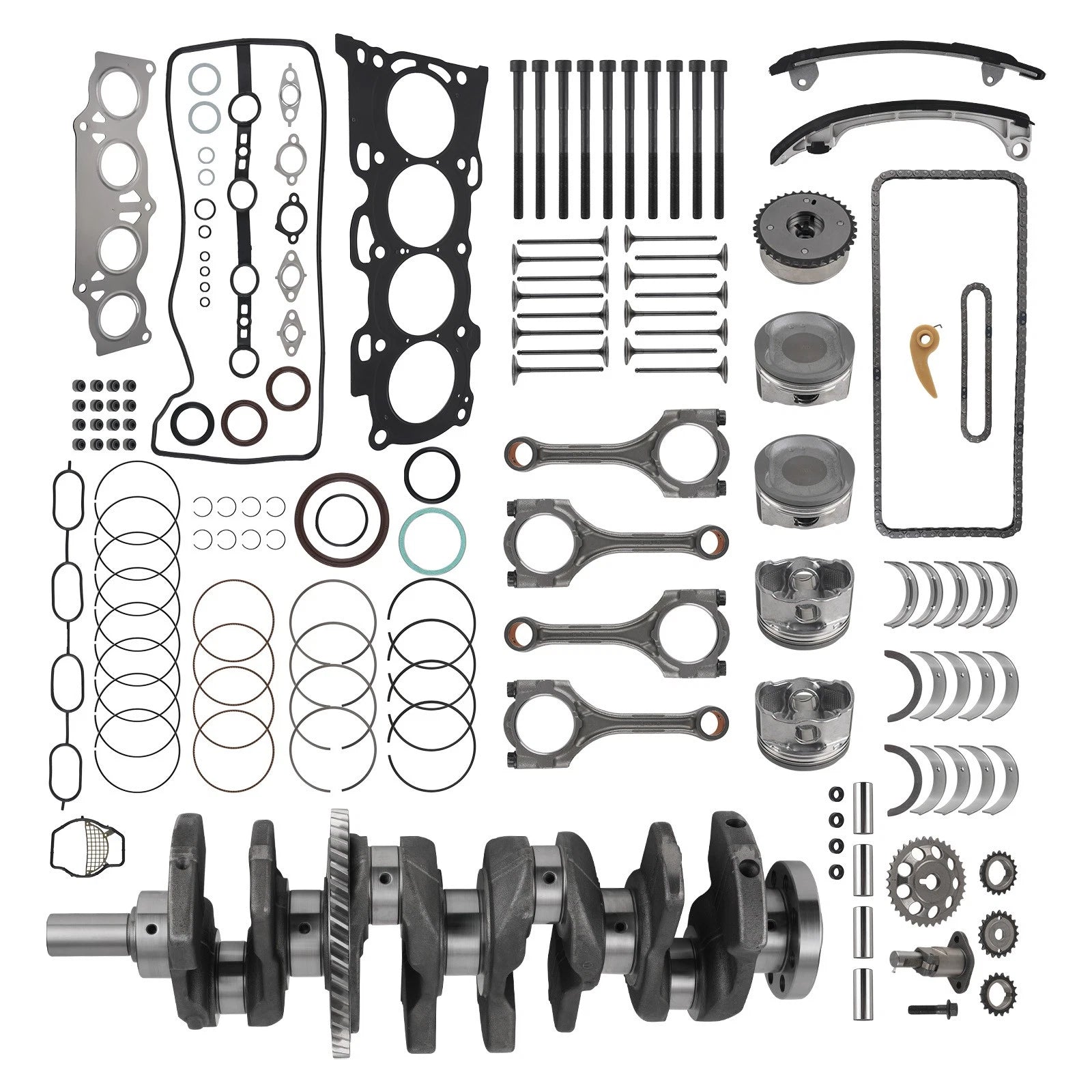 2AZ-FE Engine Rebuild Kit with Crankshaft & Con Rods for Toyota Camry