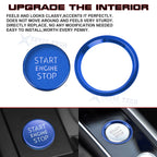 Blue Engine Start Stop Push Button Cover Trim for Audi A4 A5 A6 A7 S4 Q5 (2010-2018)