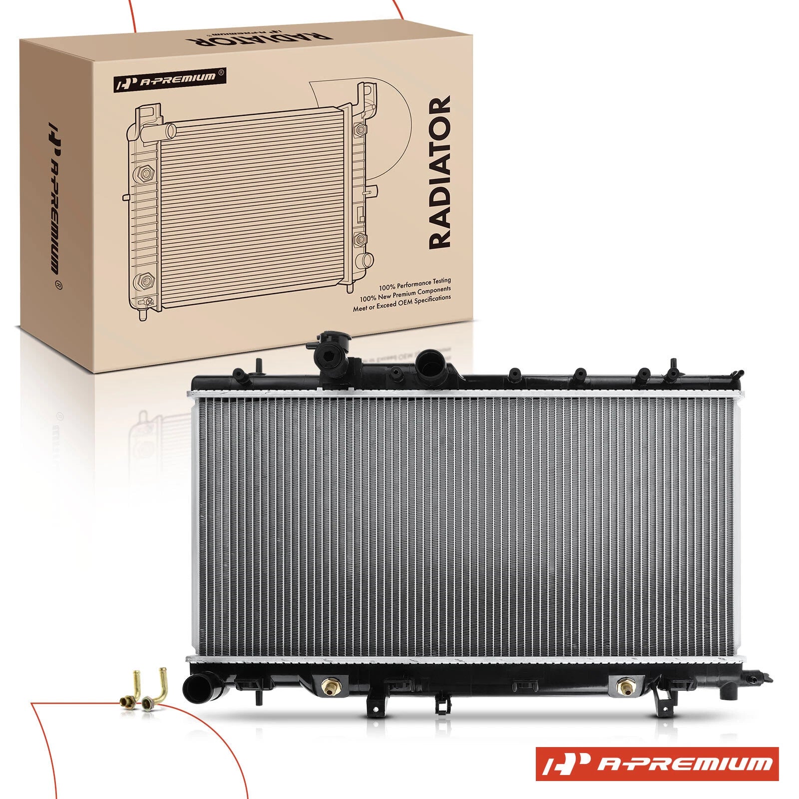 Radiator with Trans Oil Cooler for Subaru Impreza (2003–2007)