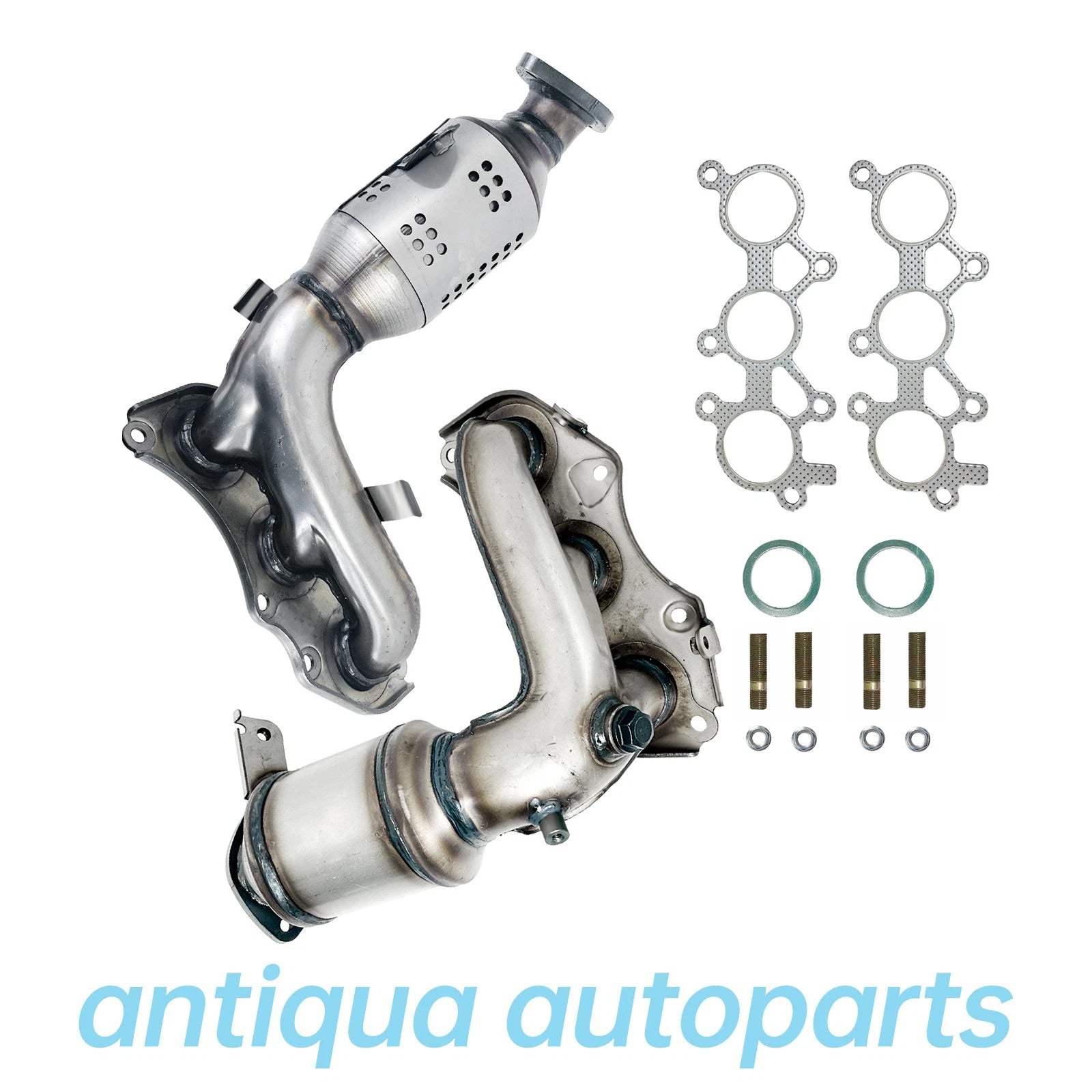 Set of 2 Manifold Catalytic Converters for Toyota RAV4 (2006–2012) 3.5L