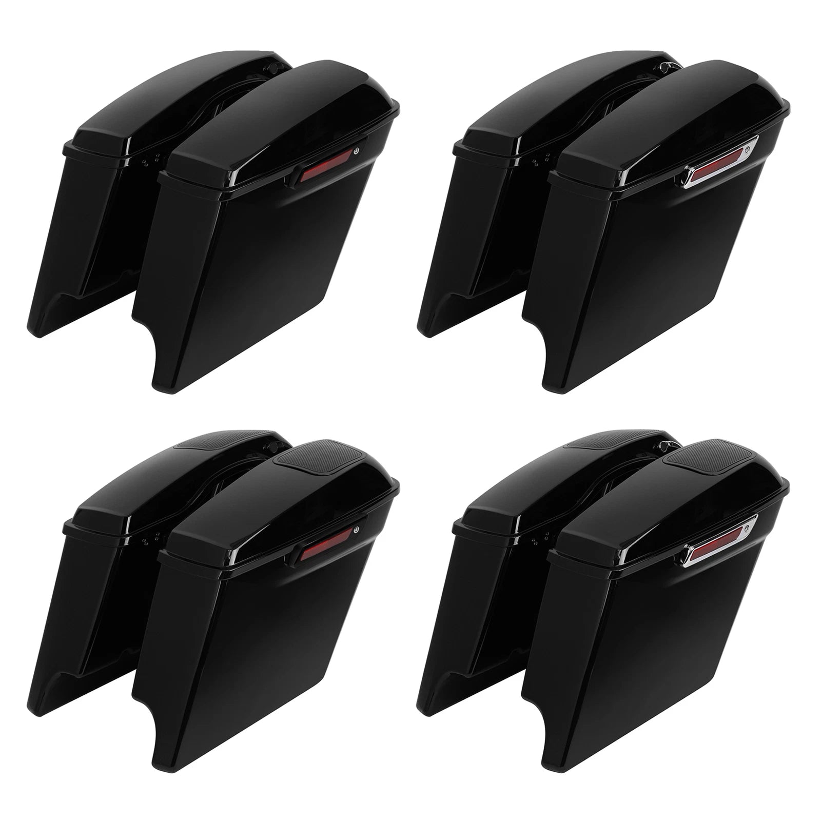5" Stretched Hard Saddle Bags for Harley Touring Road Glide (2014–2024)