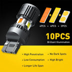 2X 7443 Switchback LED Turn Signal Parking DRL Light Bulbs for [Make Model] 