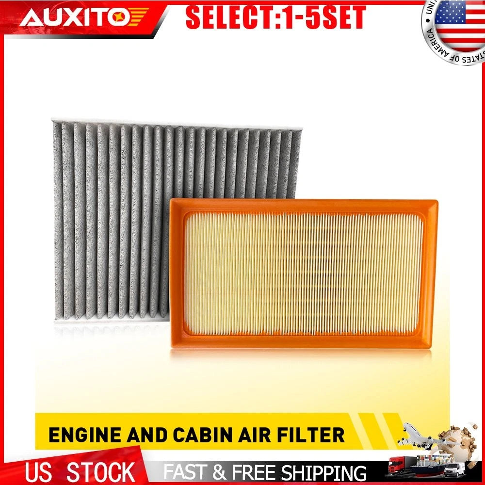Set of 2 Engine & Carbon Cabin Air Filters for Lexus ES250 ES300H UX200 (2021–2024)