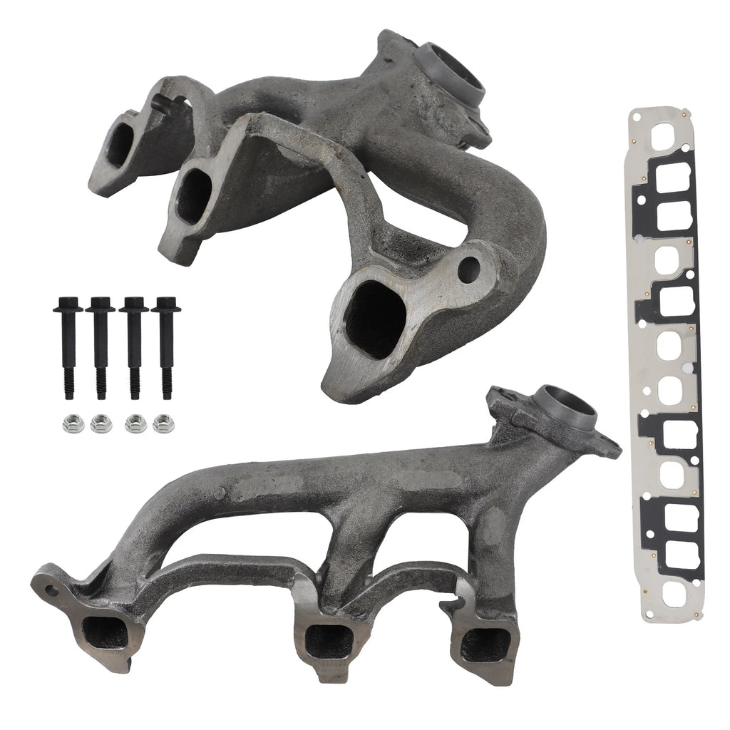 2Pcs Exhaust Manifold & Gasket for Jeep Grand Cherokee (1999–2006)