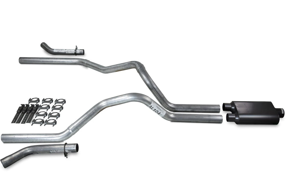 2.5" Dual Exhaust Kit for Chevy GMC 1500 (2015–2018) 2 Chamber Muffler