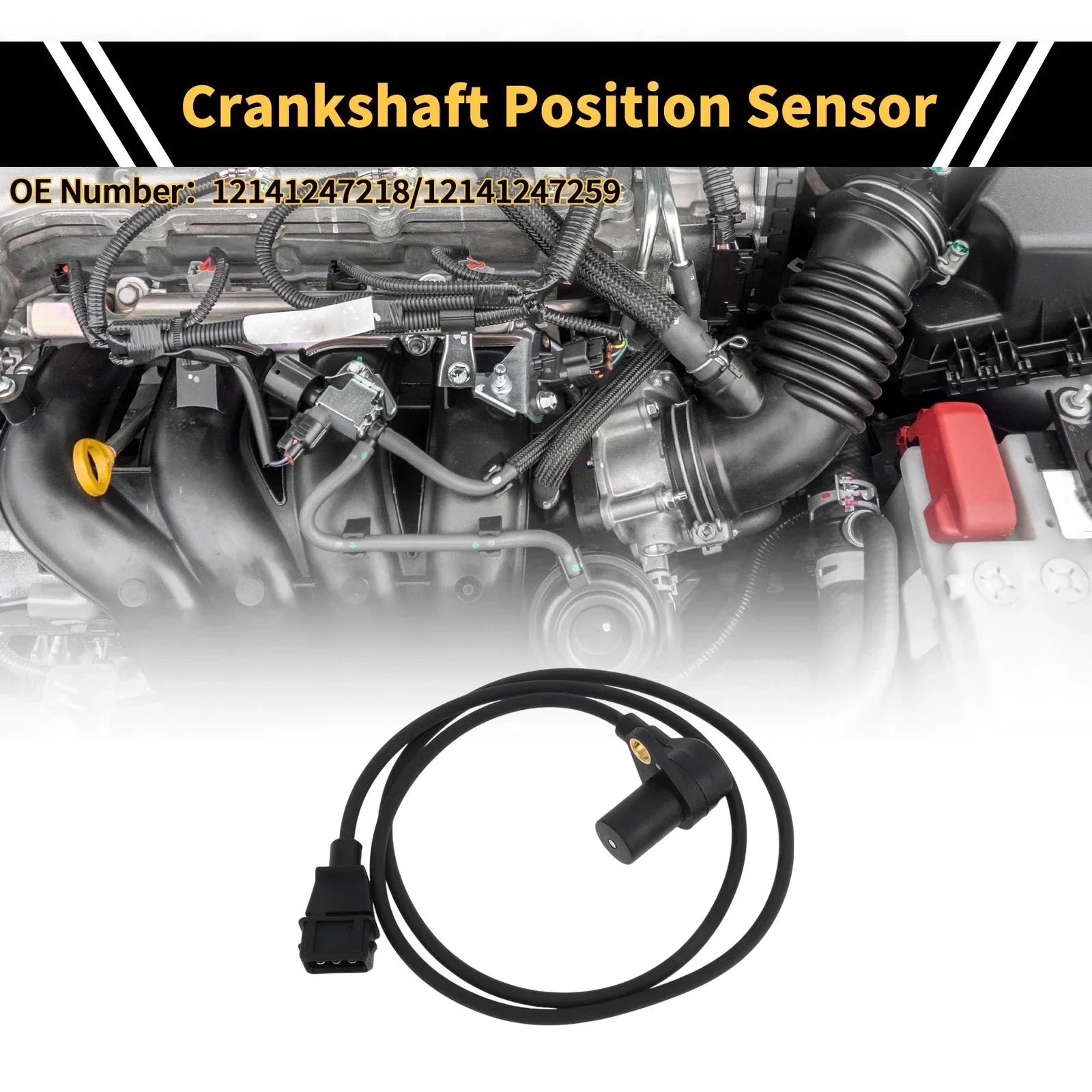 Crankshaft Position Sensor Black for BMW E36 316i (1993-1998)