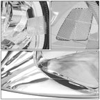 Set of 2 Chrome Housing Clear Side Headlights for Honda Civic EK/EJ/EM (1999–2000)