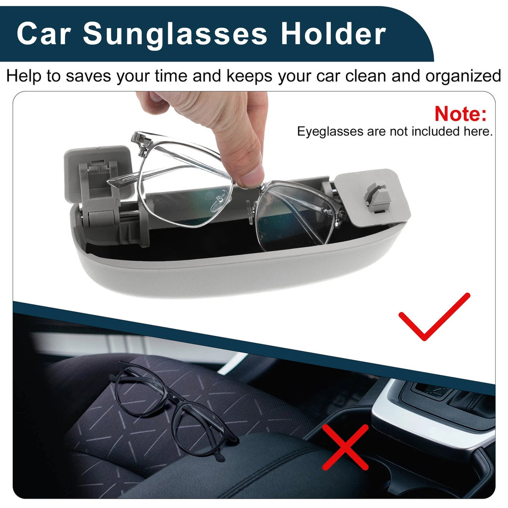 Sunglasses Case for BMW 1 Series F20 (2012–2019) Eyeglasses Holder Grey