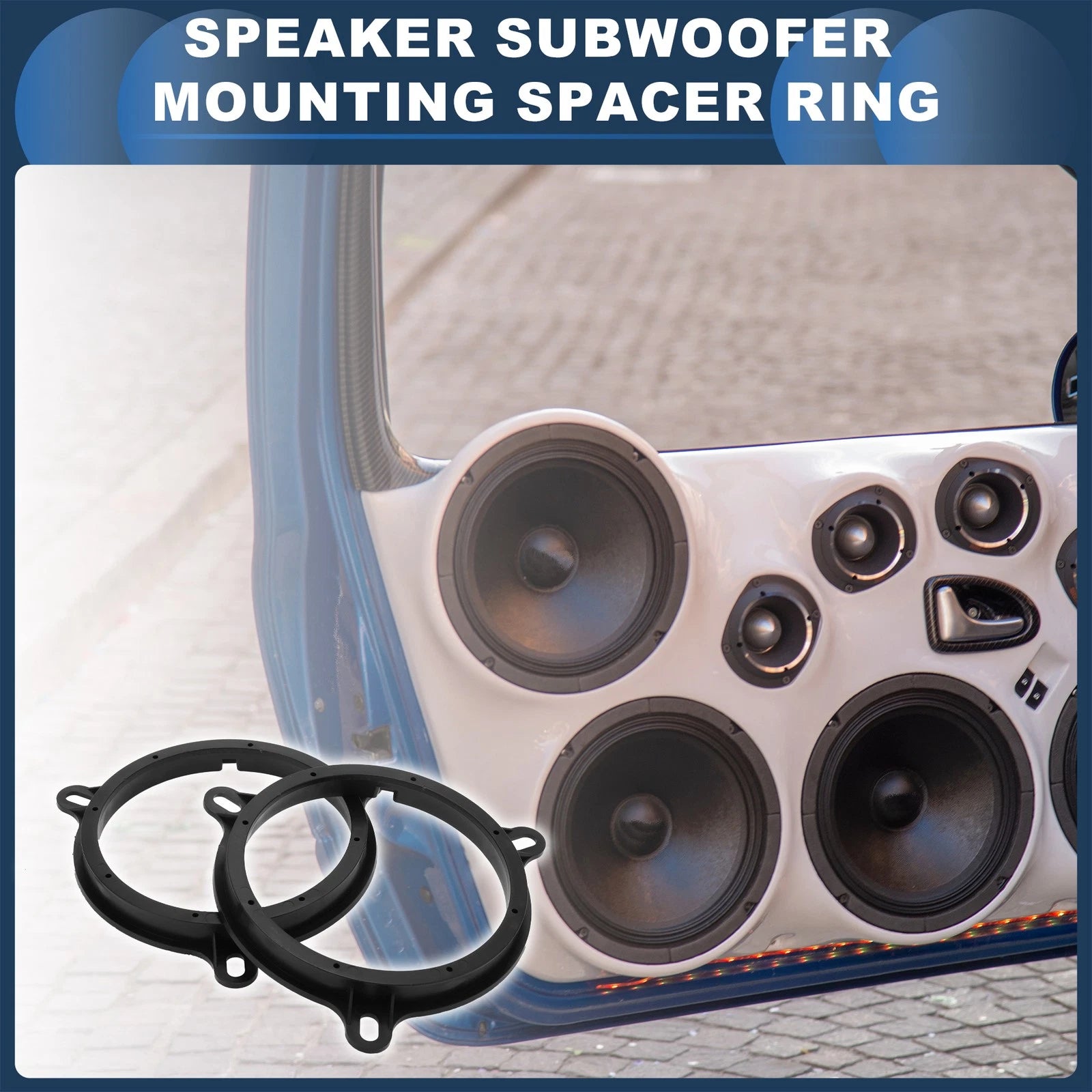 2X Speaker Spacer Ring Adapter for Nissan NV200 (2010–2023)