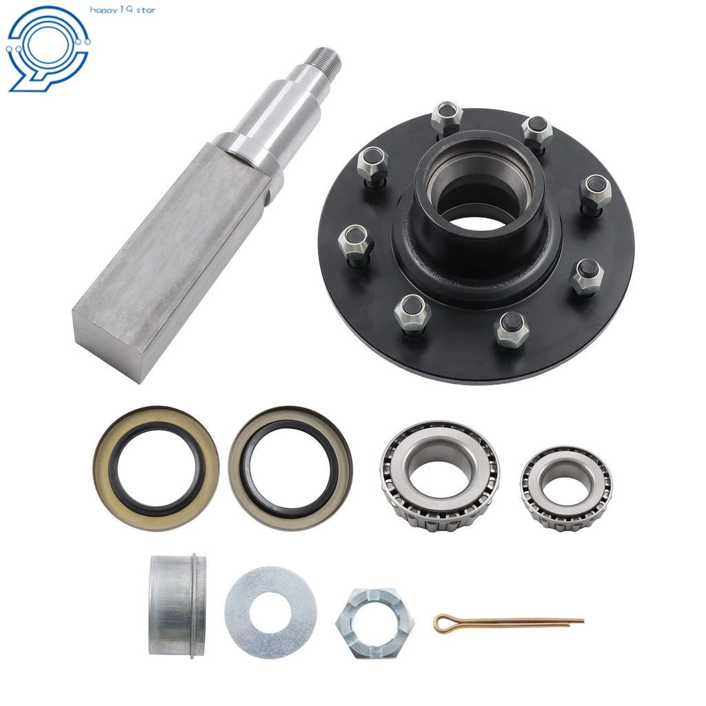 Square Spindle Axle Kit for 7000# Axle (8 x 6.5 Lug)