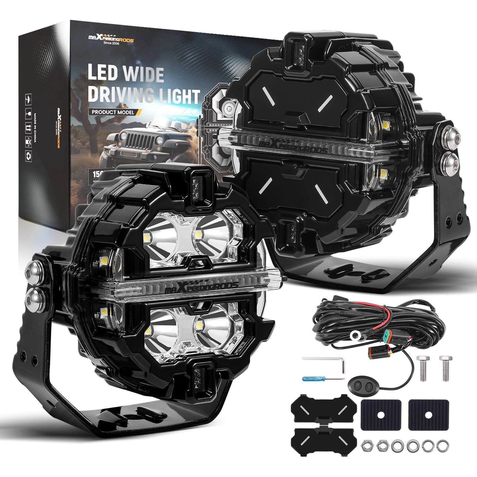 LED Pod Lights for Universal Vehicles (3.5" Round)