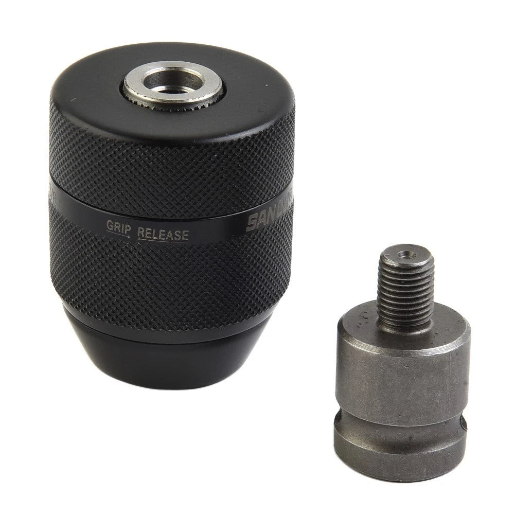Keyless Metal Drill Chuck 3/8-24UNF for Hand Electric Drill (0.8mm-10mm)