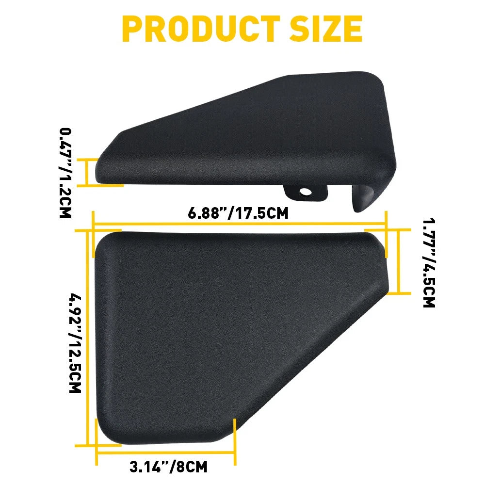 Right Running Board End Cap for Ford F150 (2015-2022) Black ABS
